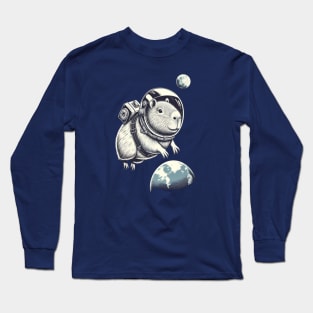 Space Capybara Long Sleeve T-Shirt